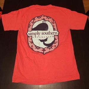 Coral Simply Southern tee